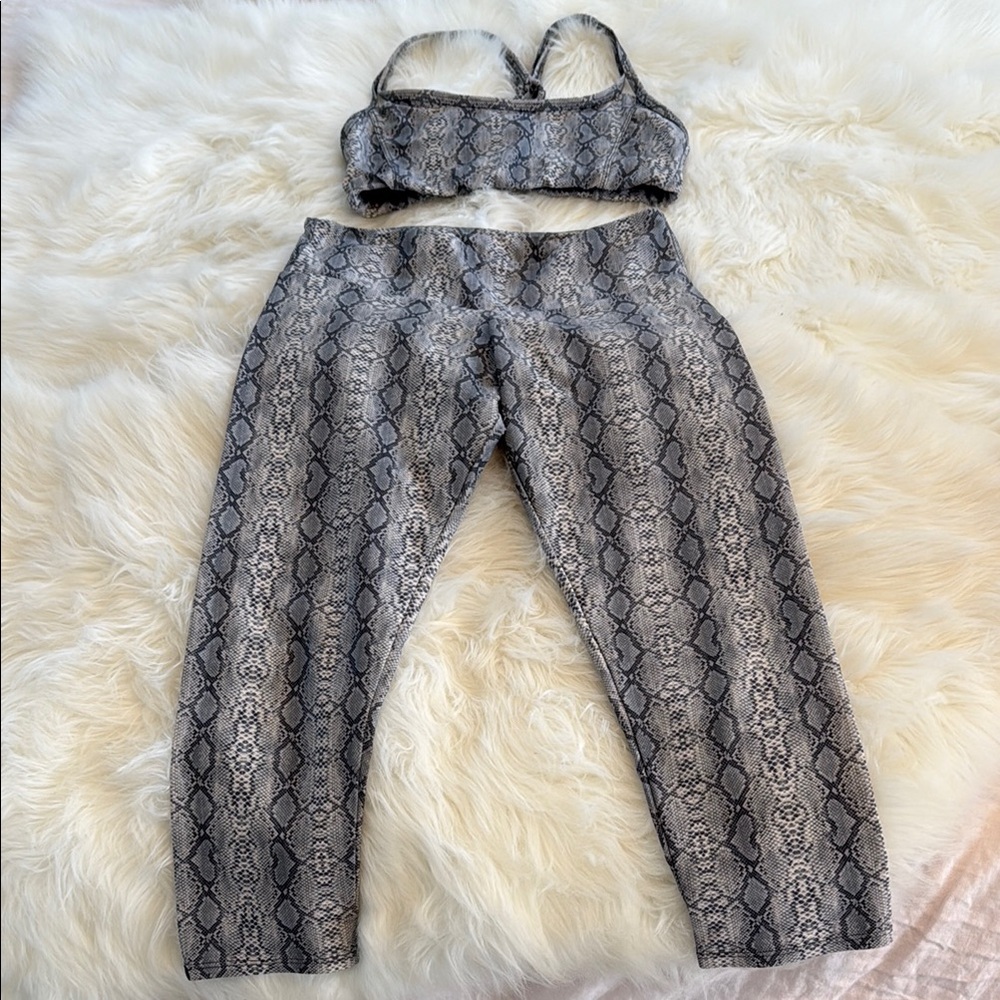 Onzie Snakeskin Print Activewear Set